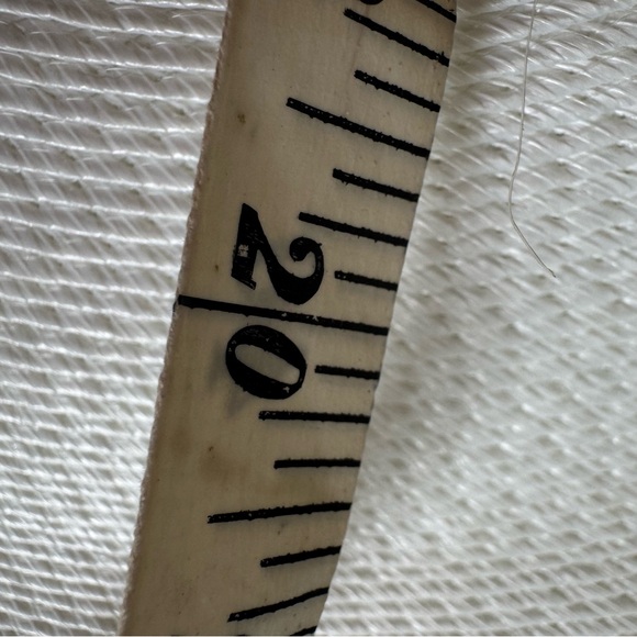 Vintage Black and White Woven Wide Brim Hat with Polka Dot Band - Picture 9 of 11